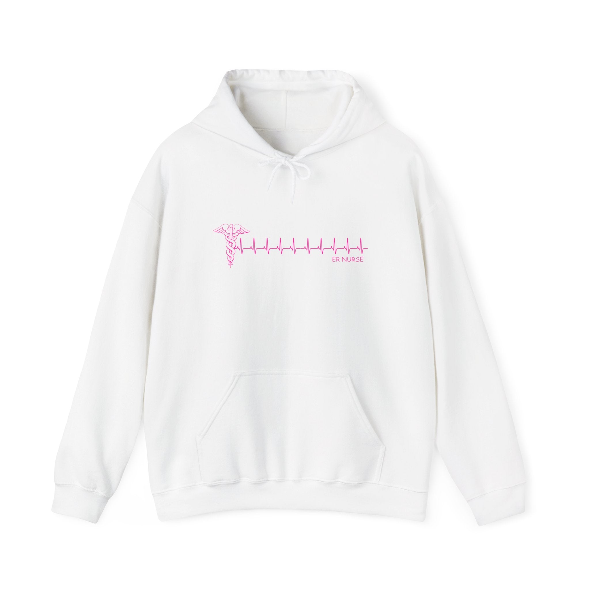EKG Palm Tree Hoodie - Pink Heartbeat Palm Tree Pullover