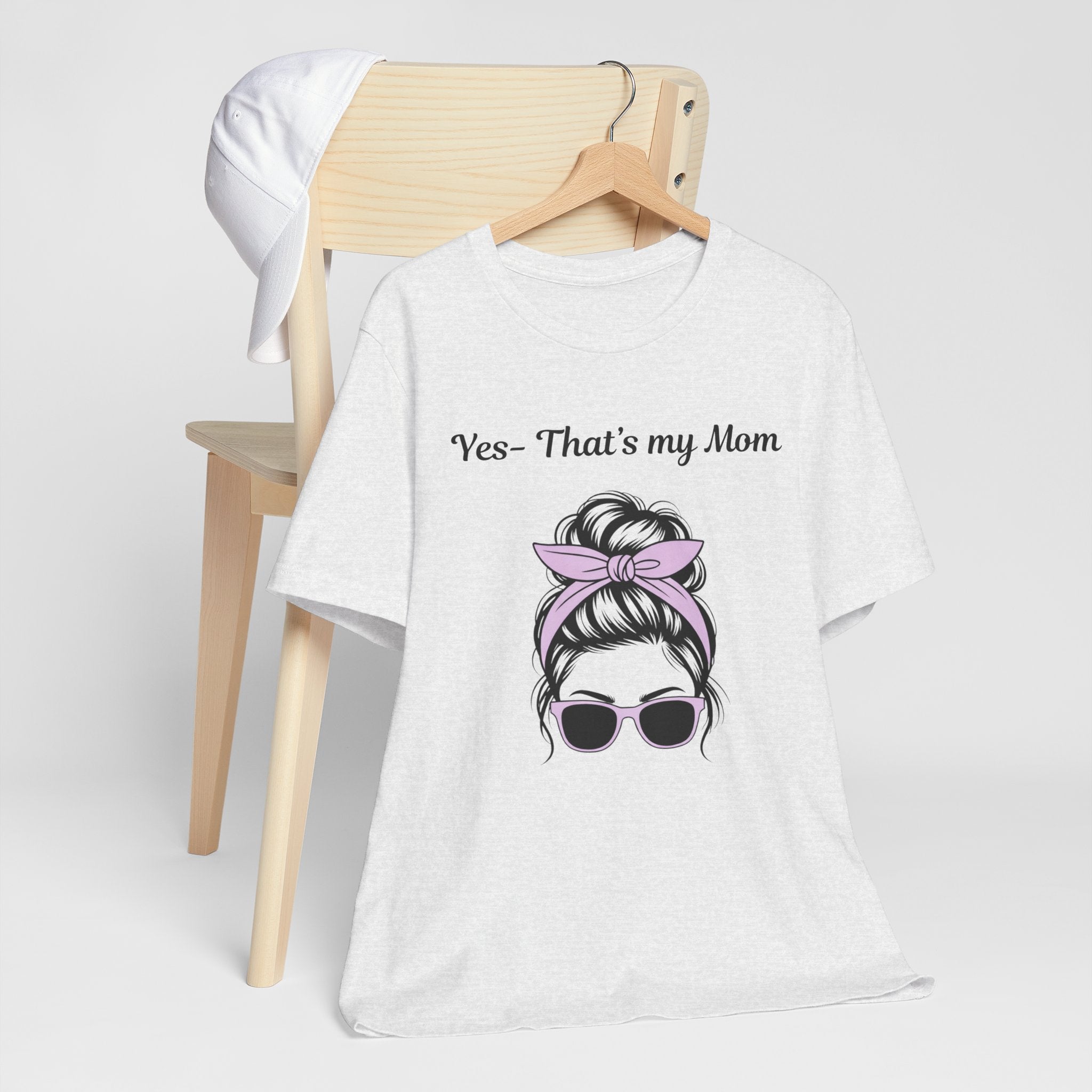 Mom Graphic Tee - "Yes, That's My Mom" Sunglasses & Bandana Mother's Day Shirt